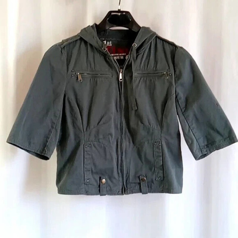 1st Kiss size junior's large hooded half sleeve jacket *